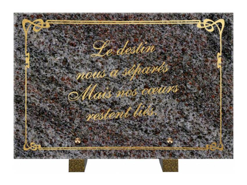 Symbolic Granite Rectangle Plaque.