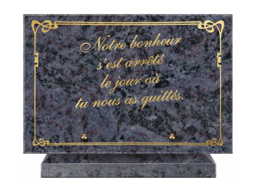 Symbolic Granite Rectangle Plaque.