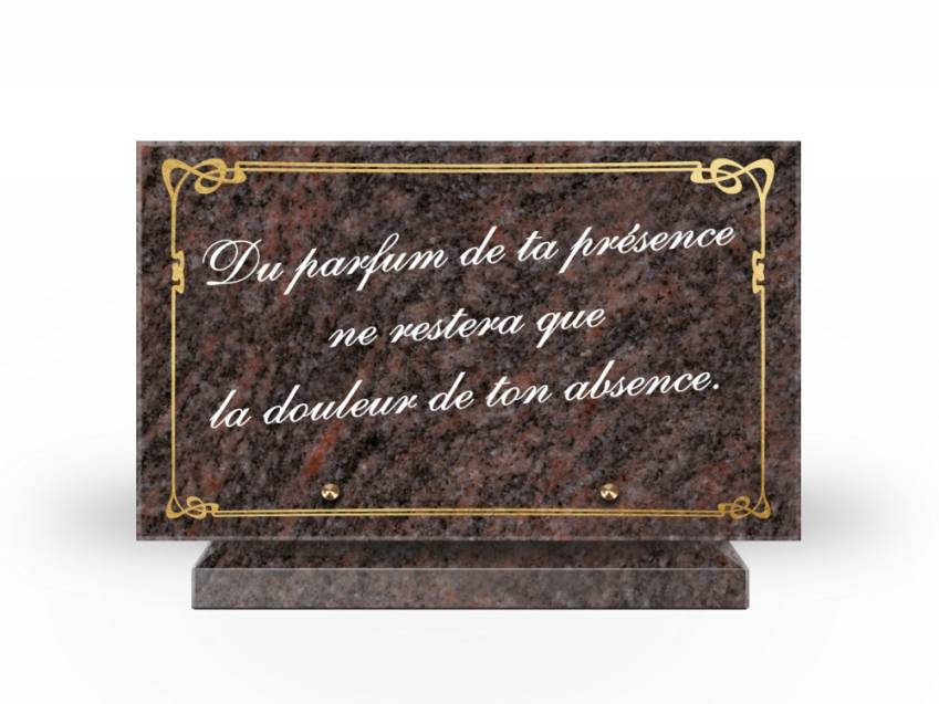 Symbolic Granite Rectangle Plaque.