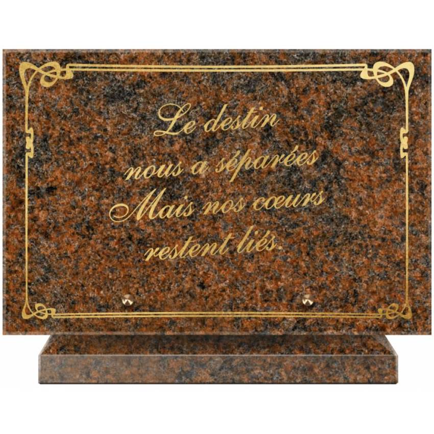 Symbolic Granite Rectangle Plaque.