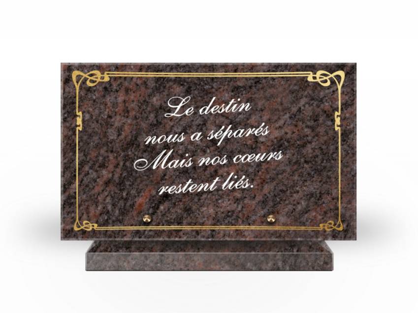 Symbolic Granite Rectangle Plaque.