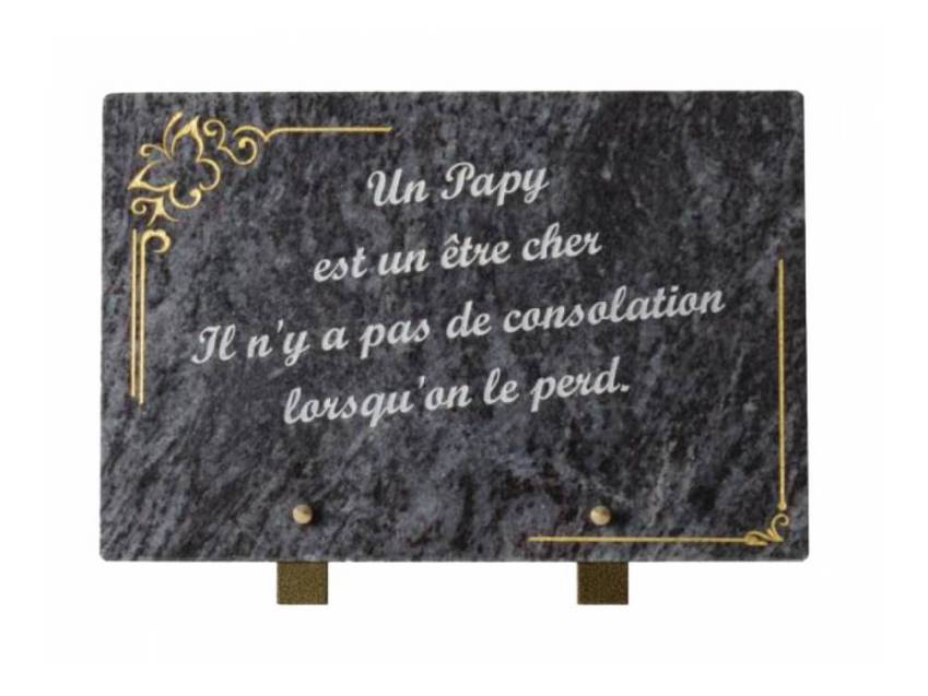 Plaque Granit Rectangle témoignage