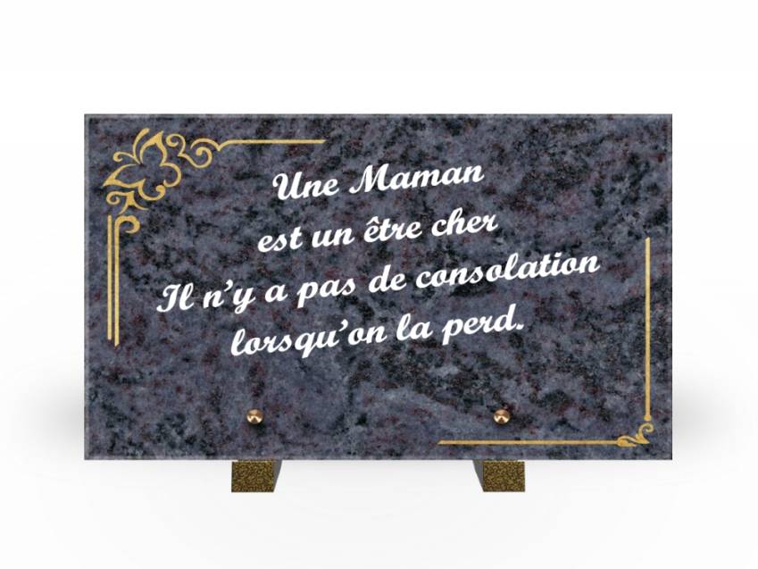 Plaque Granit Rectangle témoignage