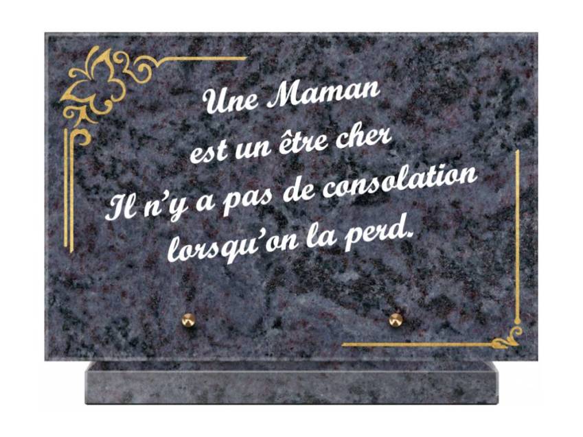 Granite Rectangle Testimonial Plaque.