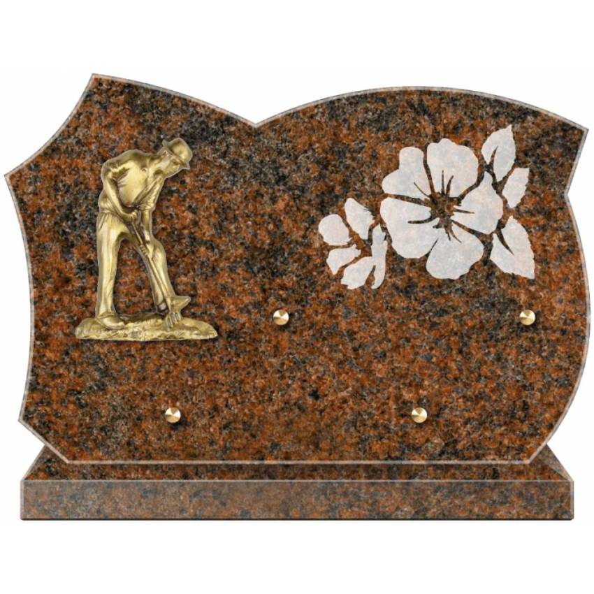 Stylish Granite Memorial Plaque