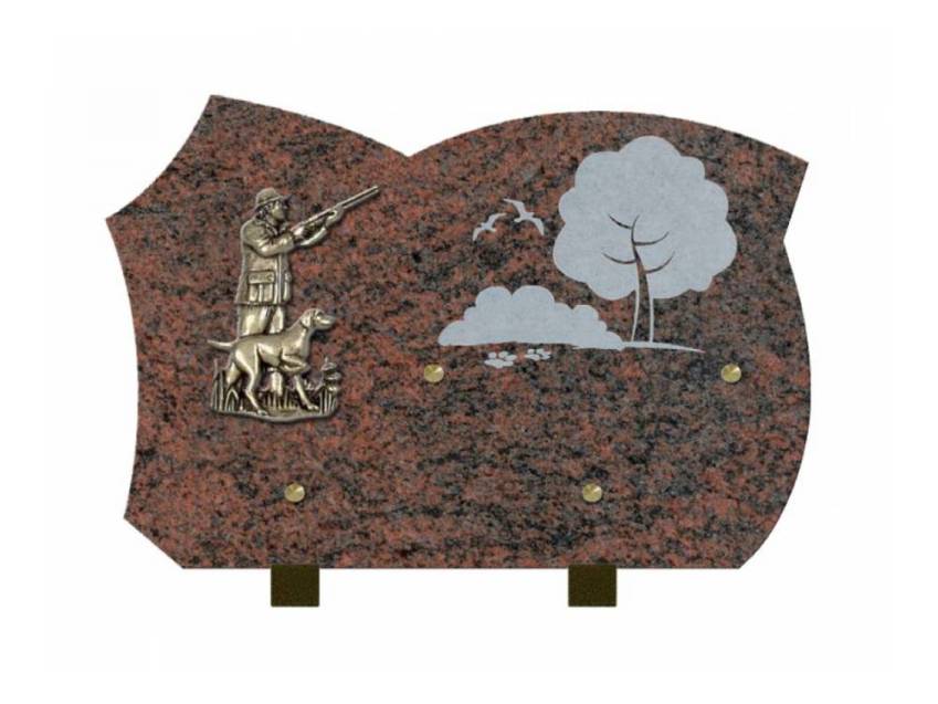 Stylish Granite Memorial Plaque