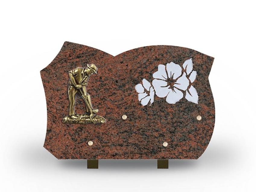 Stylish Granite Memorial Plaque