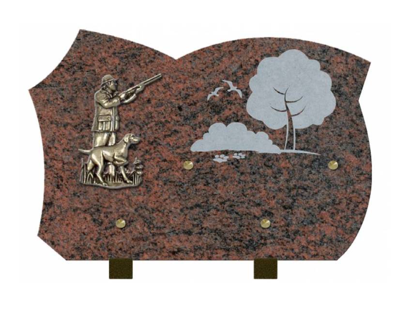 Stylish Granite Memorial Plaque