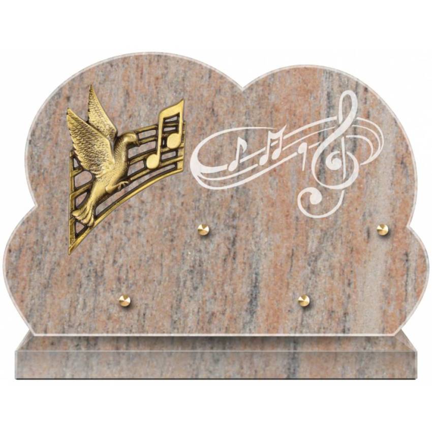 Stylish Granite Memorial Plaque