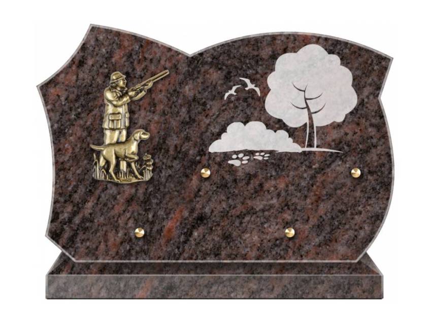 Stylish Granite Memorial Plaque