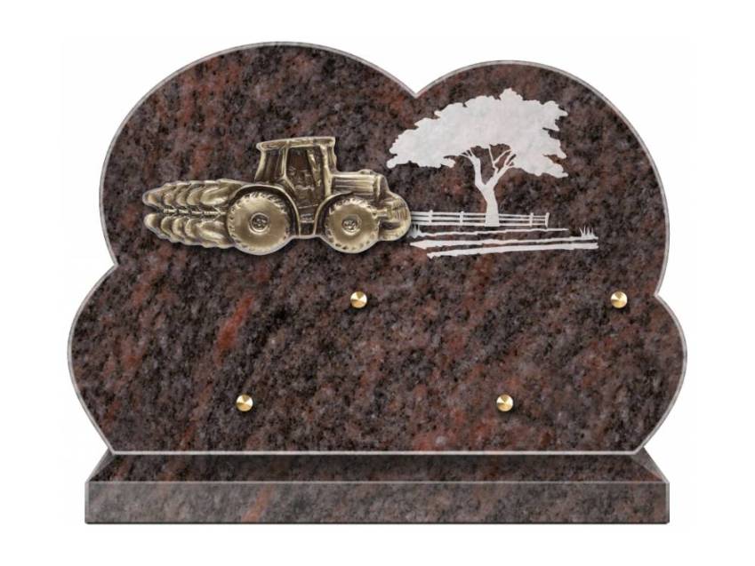 Stylish Granite Memorial Plaque