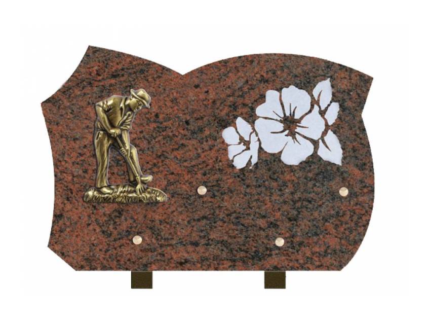 Stylish Granite Memorial Plaque