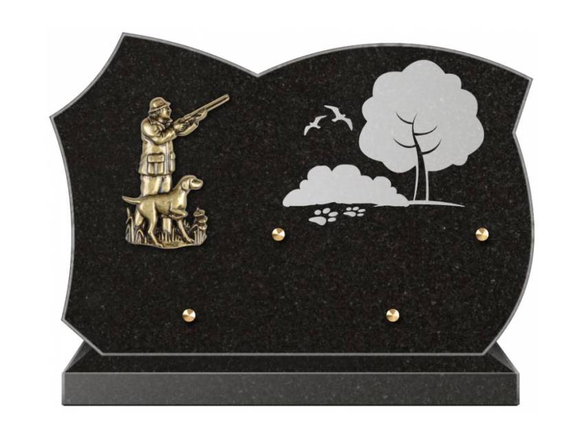 Stylish Granite Memorial Plaque