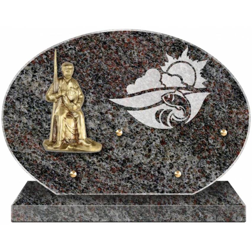 Stylish Granite Memorial Plaque