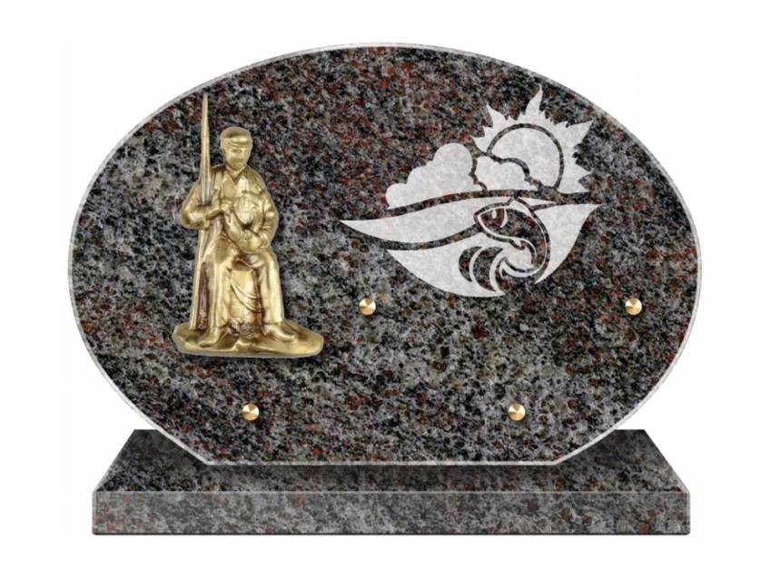 Stylish Granite Memorial Plaque