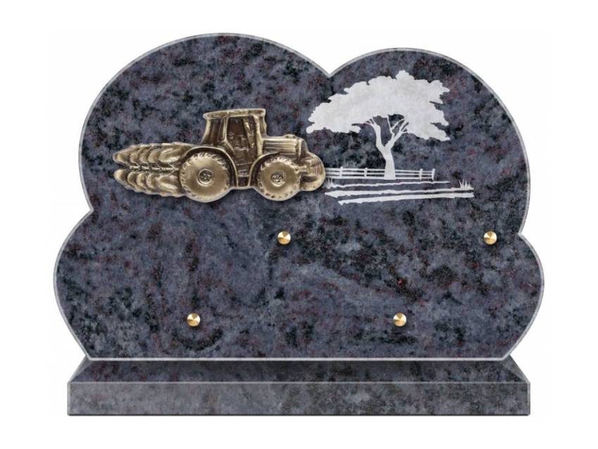 Stylish Granite Memorial Plaque