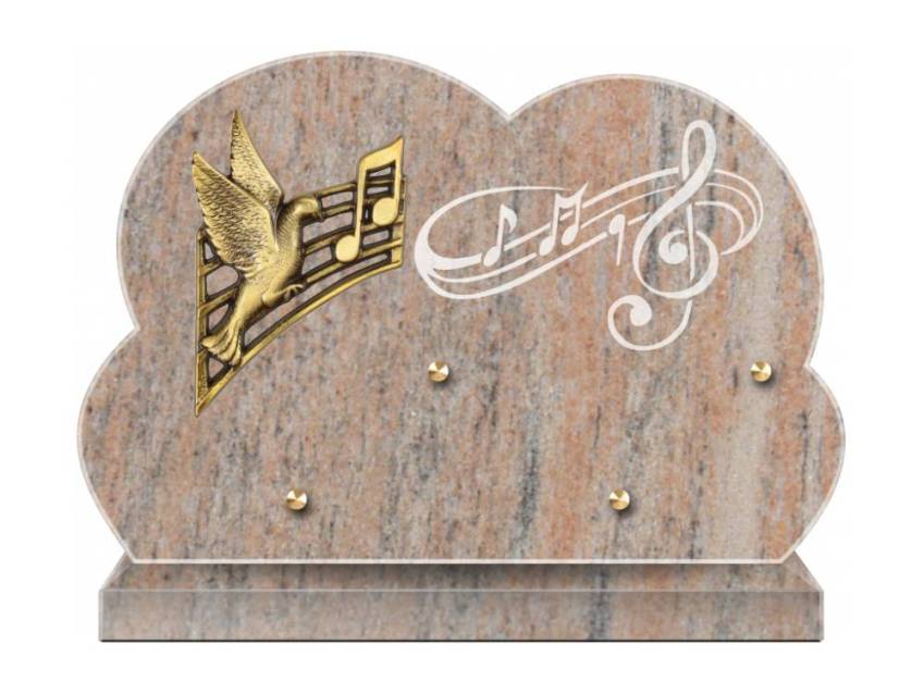 Stylish Granite Memorial Plaque