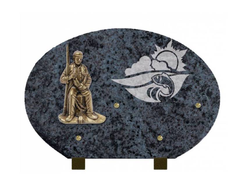 Stylish Granite Memorial Plaque