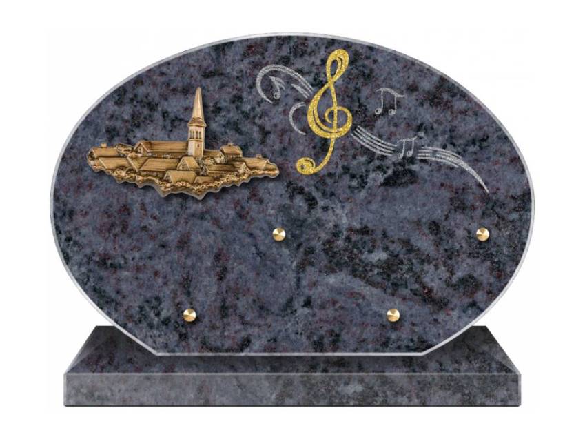 Eternal aesthetic granite plaque.