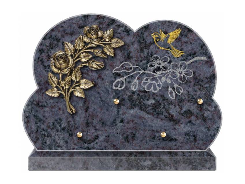 Eternal aesthetic granite plaque.