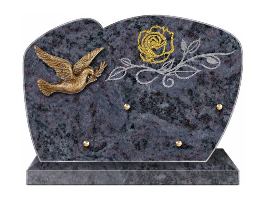 Eternal aesthetic granite plaque.