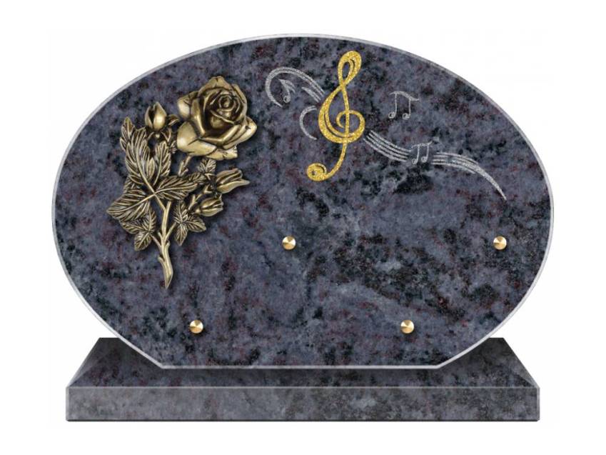 Eternal aesthetic granite plaque.