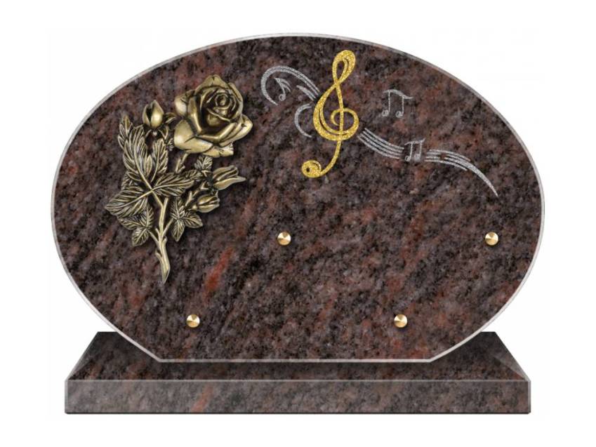 Eternal aesthetic granite plaque.