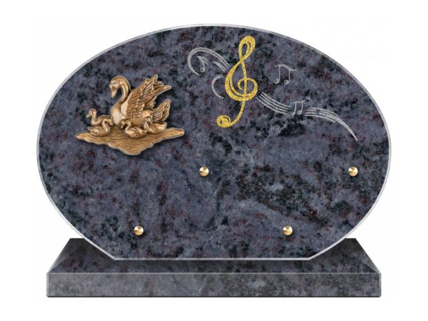 Eternal aesthetic granite plaque.