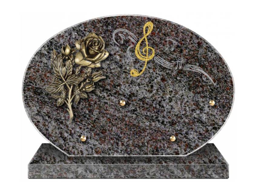 Eternal aesthetic granite plaque.