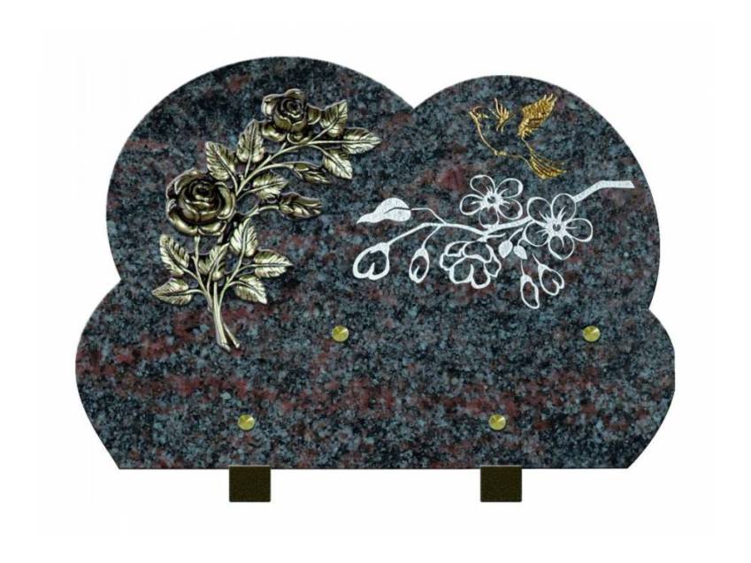 Eternal aesthetic granite plaque.