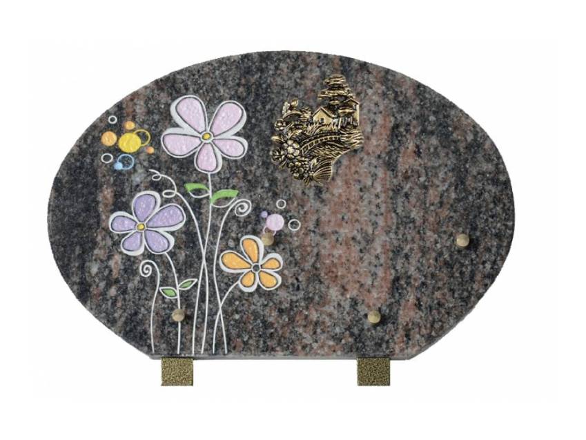 Curved sensitive Granite plaque.