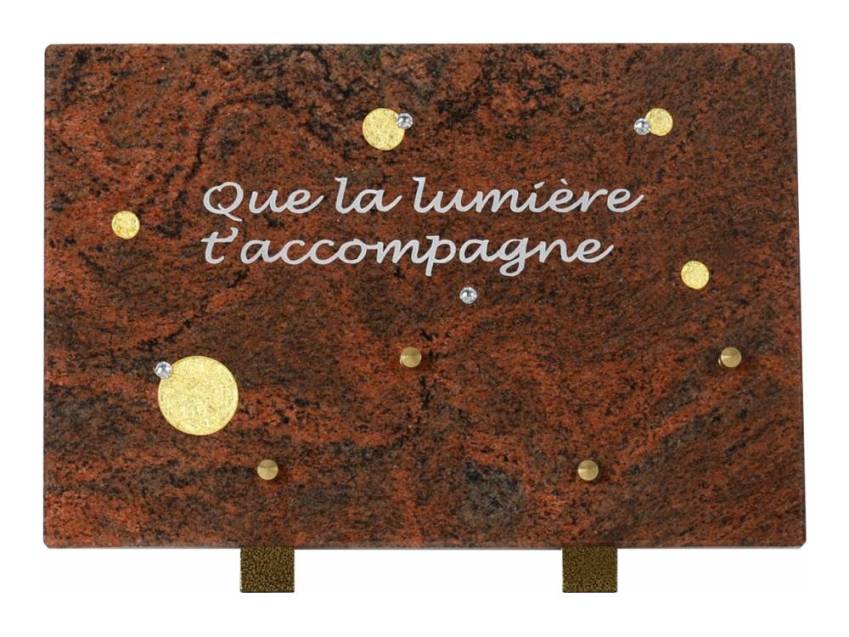 Poetic Rectangle Granite Plaque.