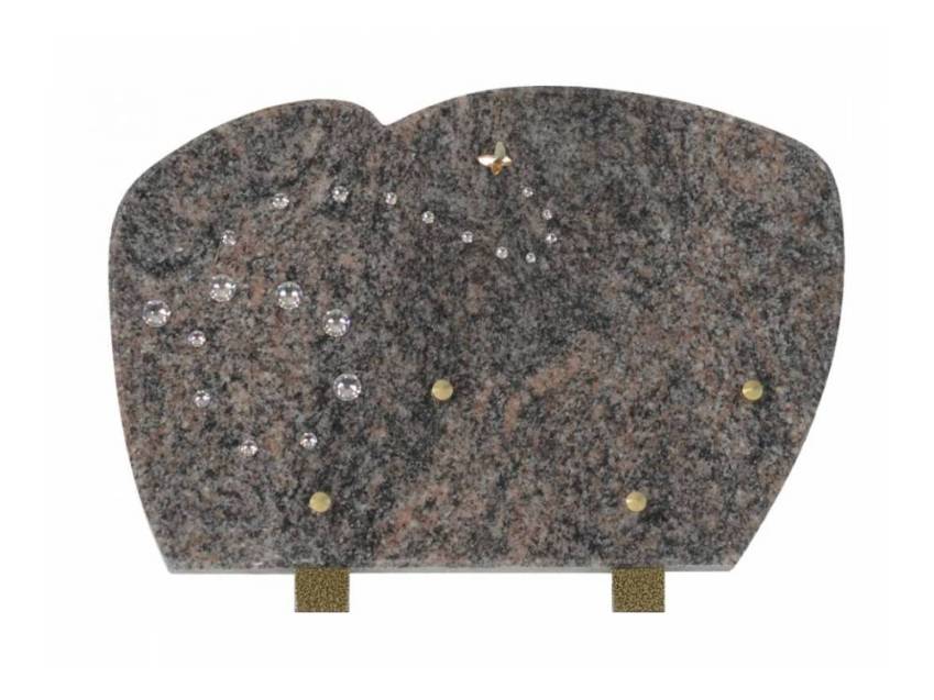 Romantic Cut Granite Plaque.