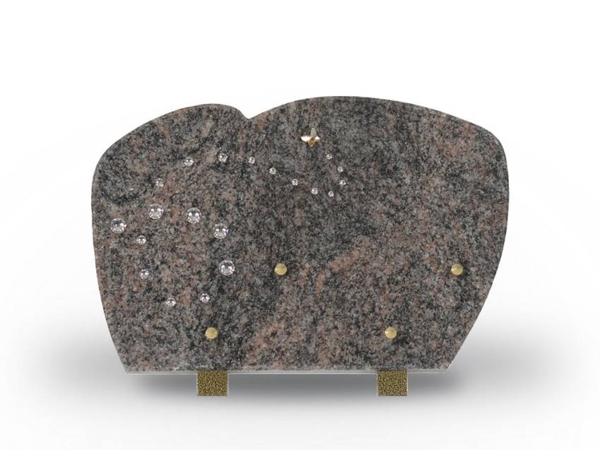 Romantic Cut Granite Plaque.