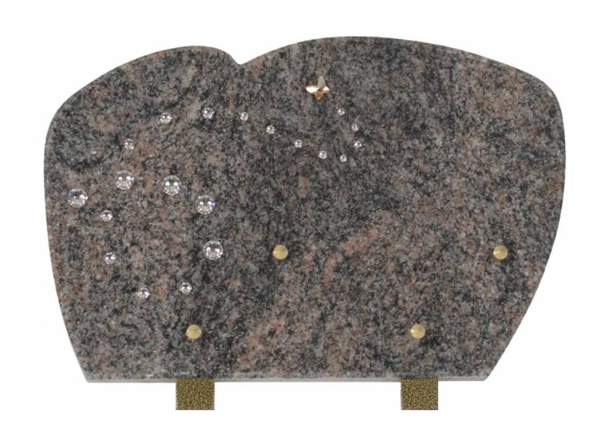 Romantic Cut Granite Plaque.