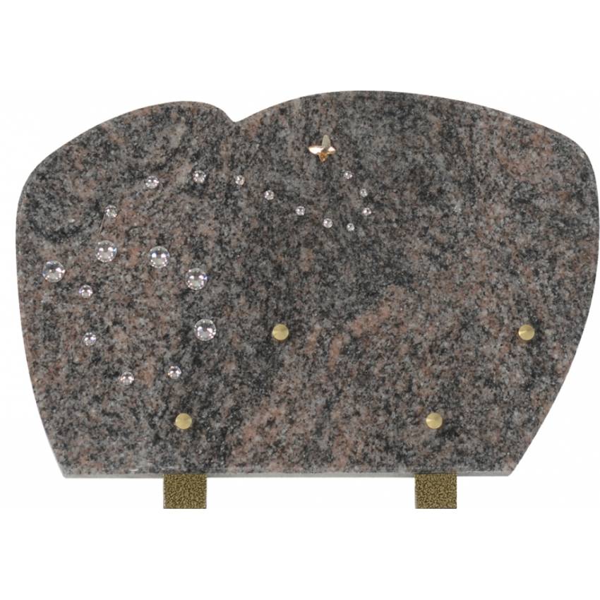 Romantic Cut Granite Plaque.