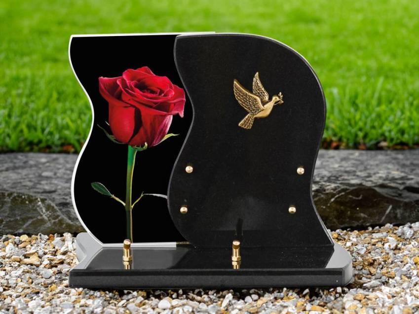 Romantic Granite Plaque design.