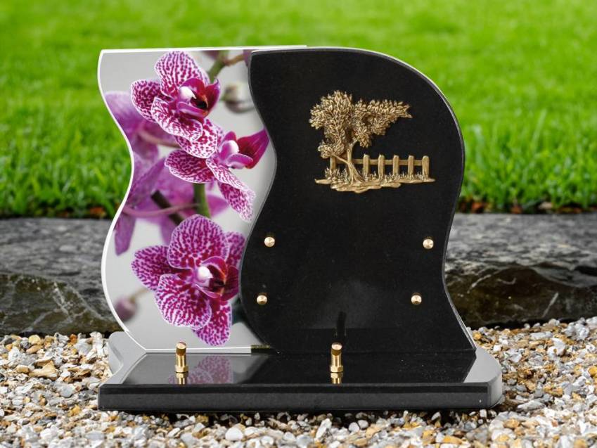 Plaque Granit design romantique