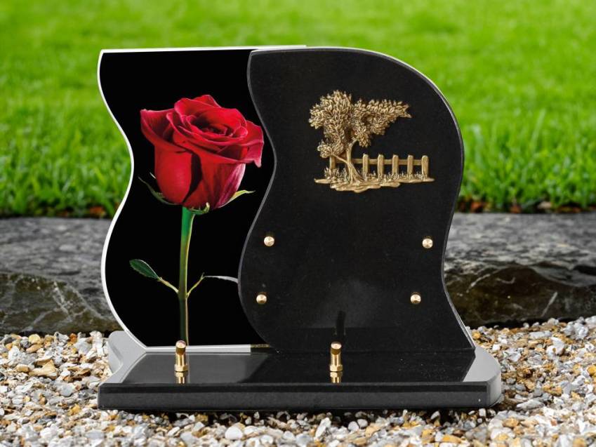 Romantic Granite Plaque design.