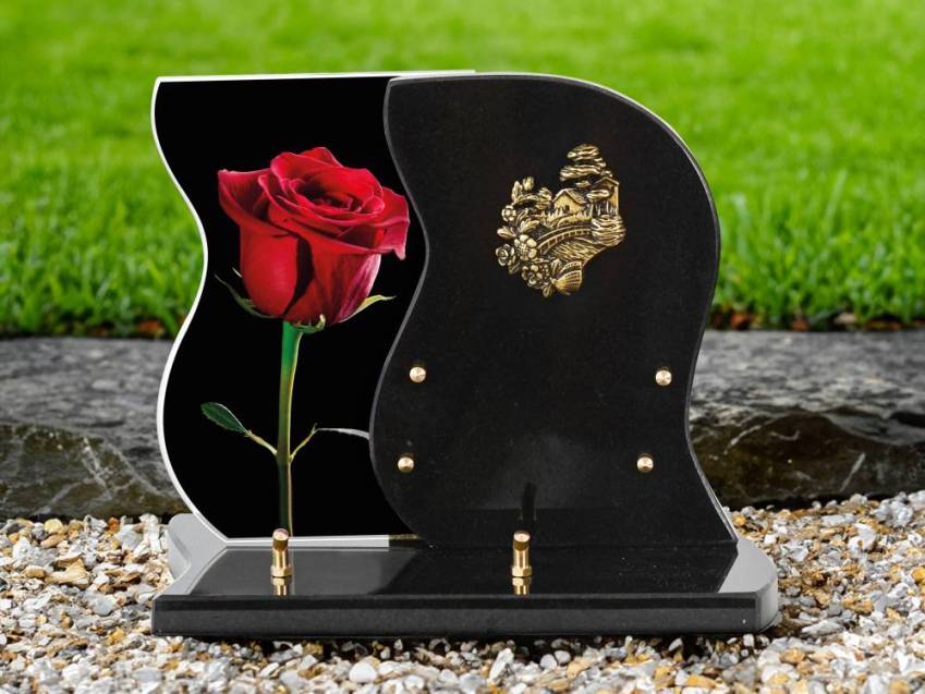 Plaque Granit design romantique