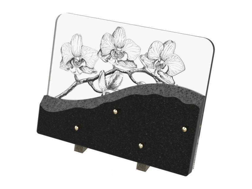 Plaque de granit rectangulaire artistique