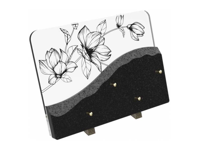 Plaque de granit rectangulaire artistique