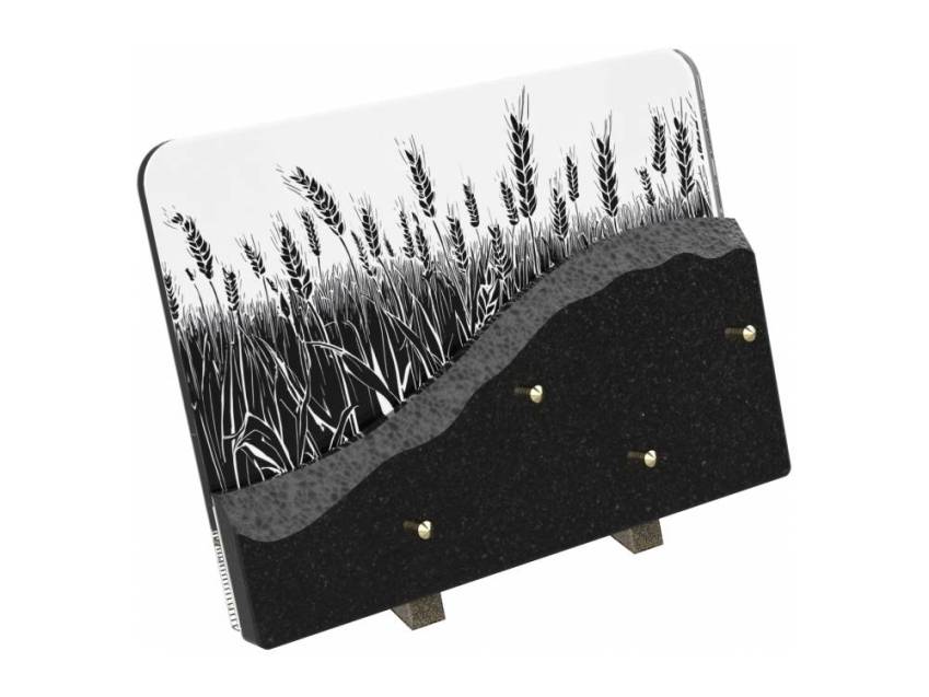 Plaque de granit rectangulaire artistique