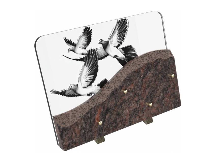 Plaque de granit rectangulaire artistique