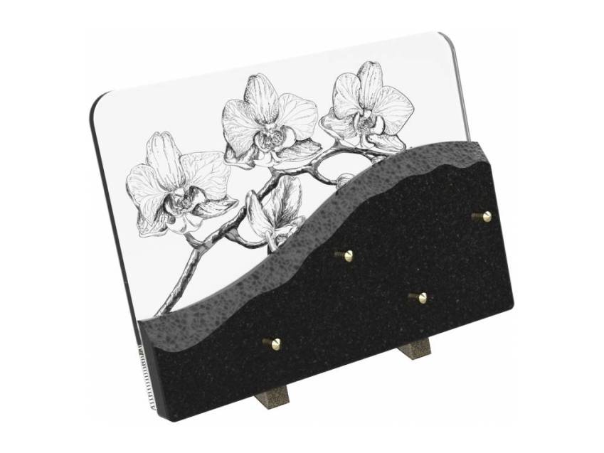 Plaque de granit rectangulaire artistique