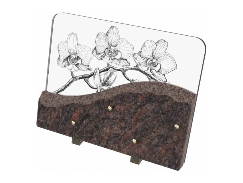 Plaque de granit rectangulaire artistique