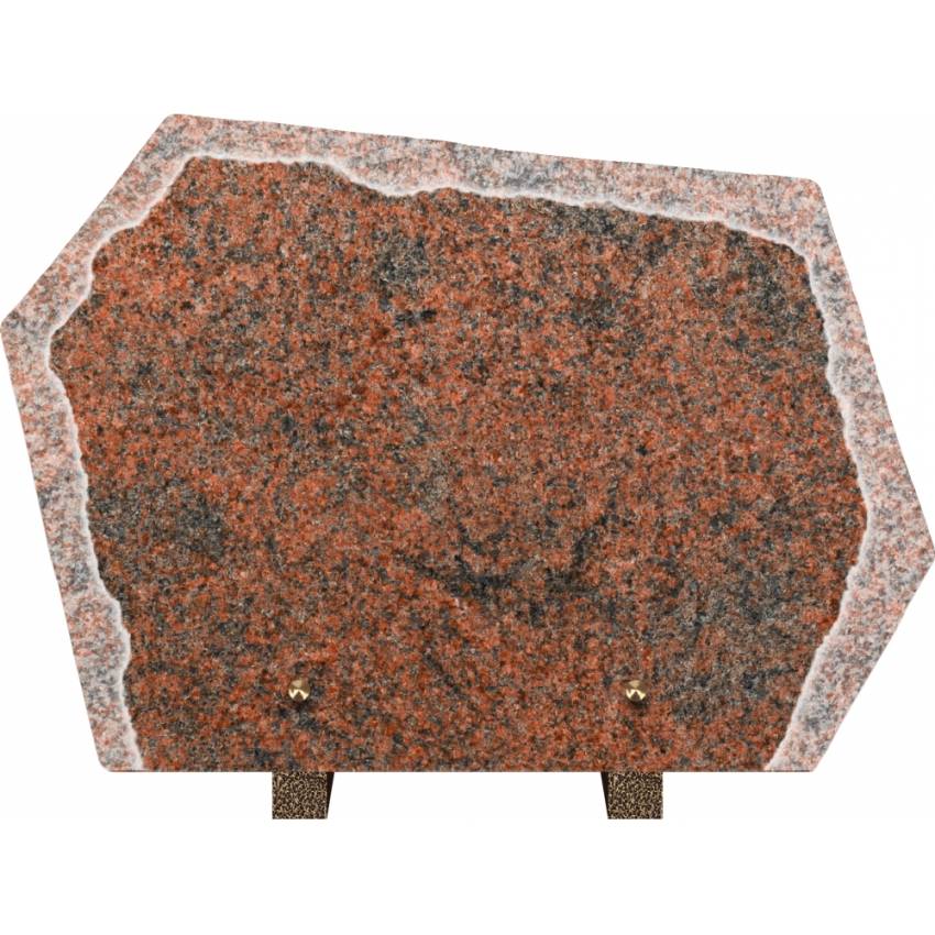 Infinite cut granite plaque.