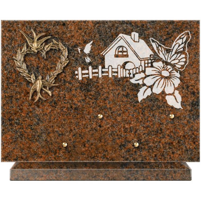 Granite Rectangle Bucolic Plaque.