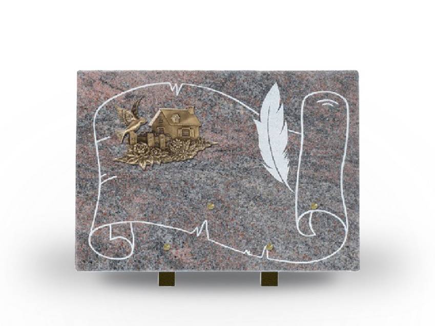 Granite Rectangle Bucolic Plaque.