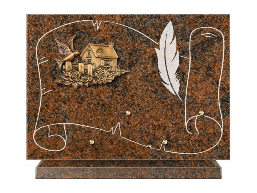 Plaque Granit Rectangle bucolique